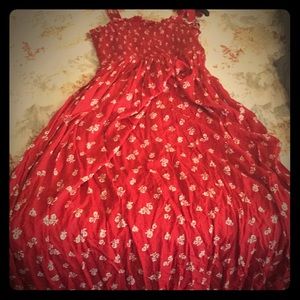 Red Floral dress
